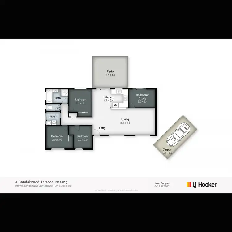 Floorplan of Homely house listing, 4 Sandalwood Terrace, Nerang QLD 4211