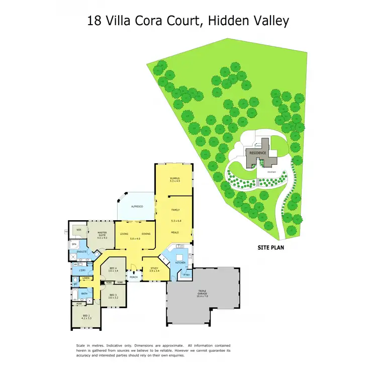 Floorplan of Homely house listing, 18 Villa Cora, Hidden Valley VIC 3756