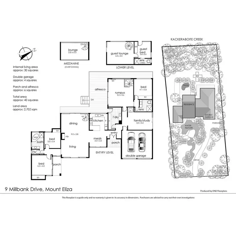 Floorplan of Homely house listing, 9 Millbank Drive, Mount Eliza VIC 3930