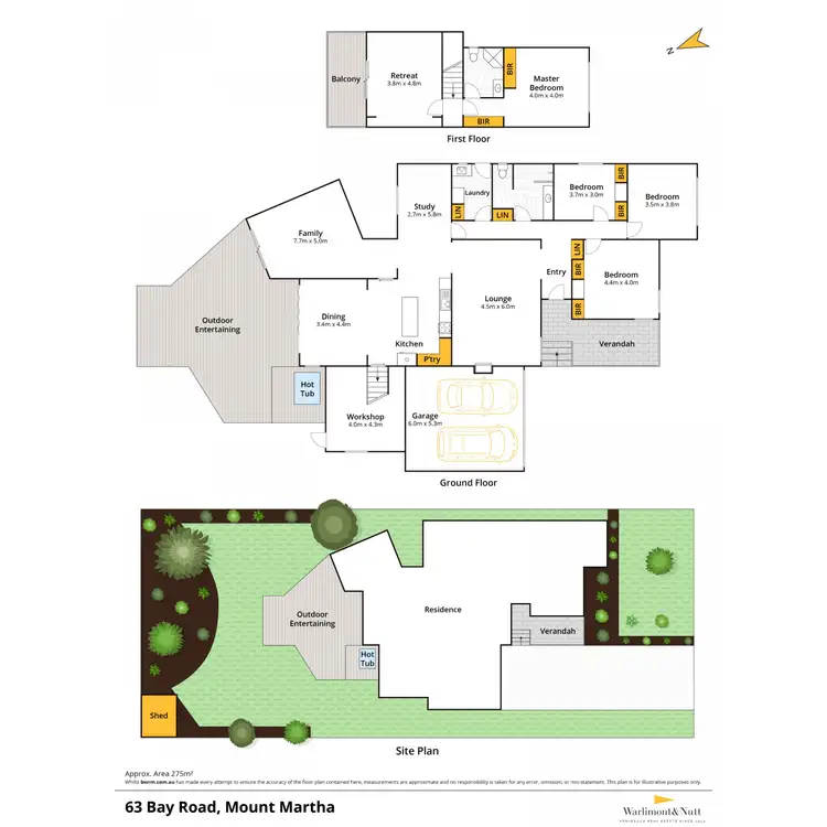 Floorplan of Homely house listing, 63 Bay Road, Mount Martha VIC 3934
