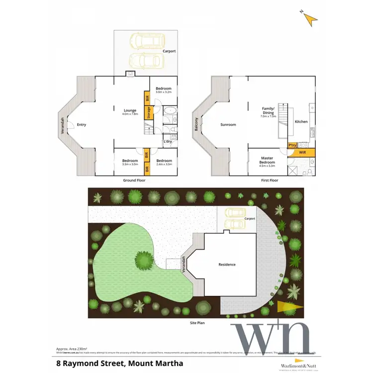 Floorplan of Homely house listing, 8 Raymond Street, Mount Martha VIC 3934