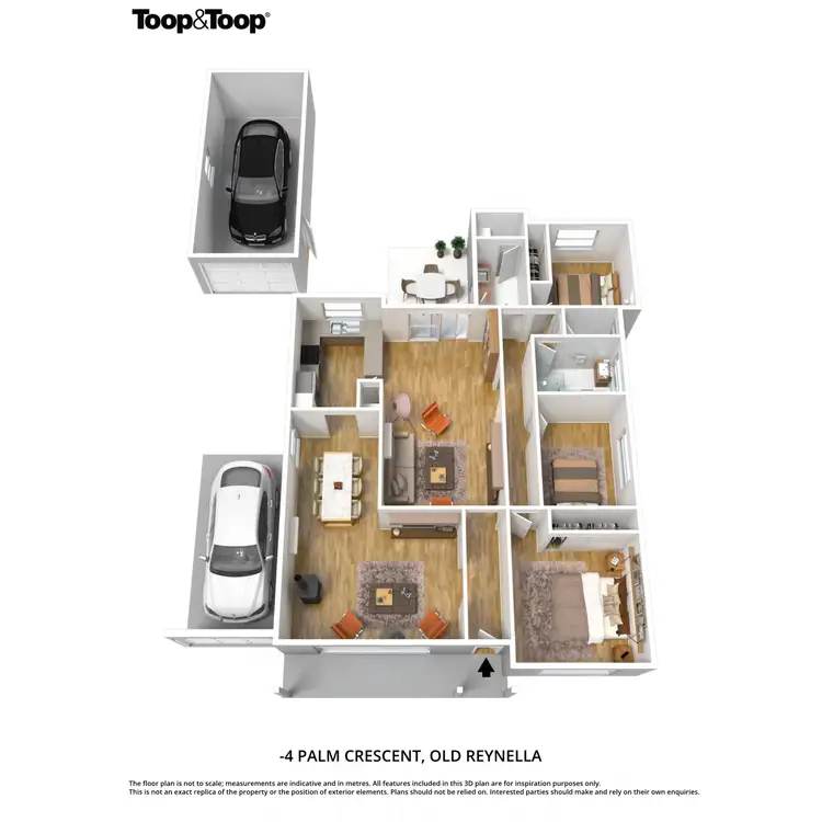 Floorplan of Homely house listing, 4 Palm Crescent, Old Reynella SA 5161