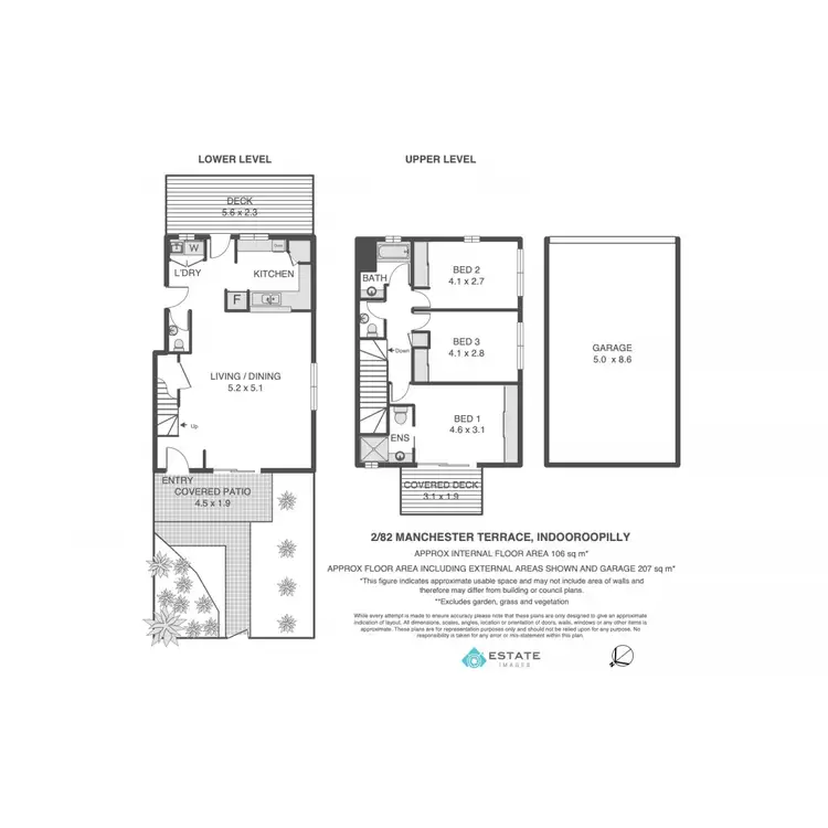 Floorplan of Homely townhouse listing, 2/82 Manchester Terrace, Indooroopilly QLD 4068