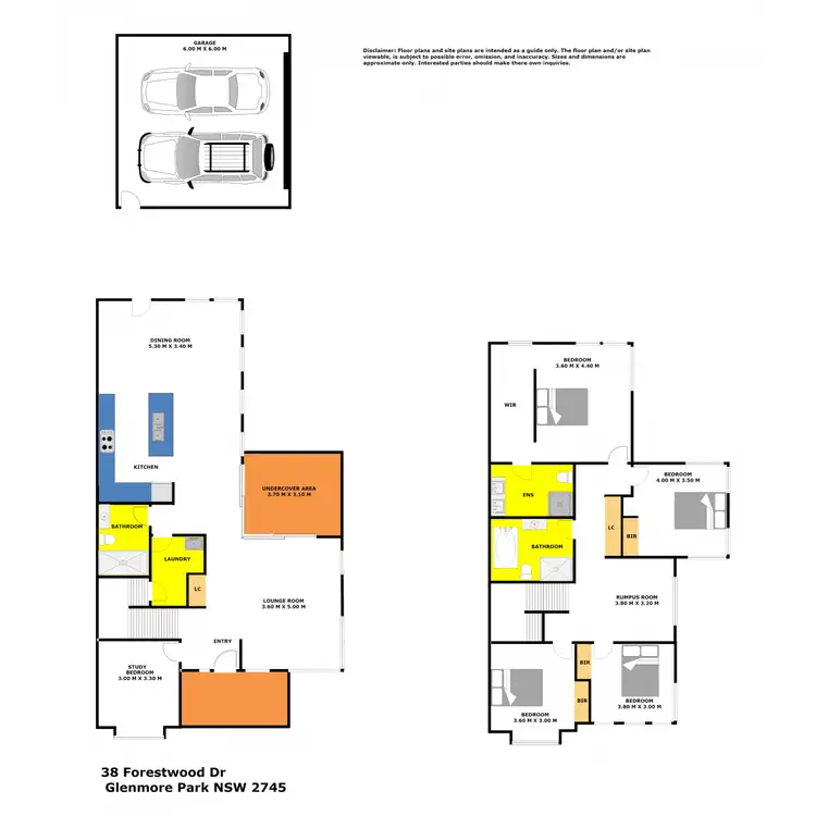 Floorplan of Homely house listing, 38 Forestwood Drive, Glenmore Park NSW 2745