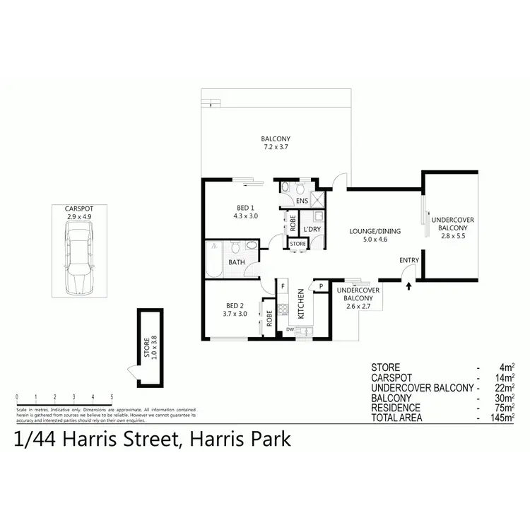 Floorplan of Homely apartment listing, 1/44 Harris Street, Harris Park NSW 2150