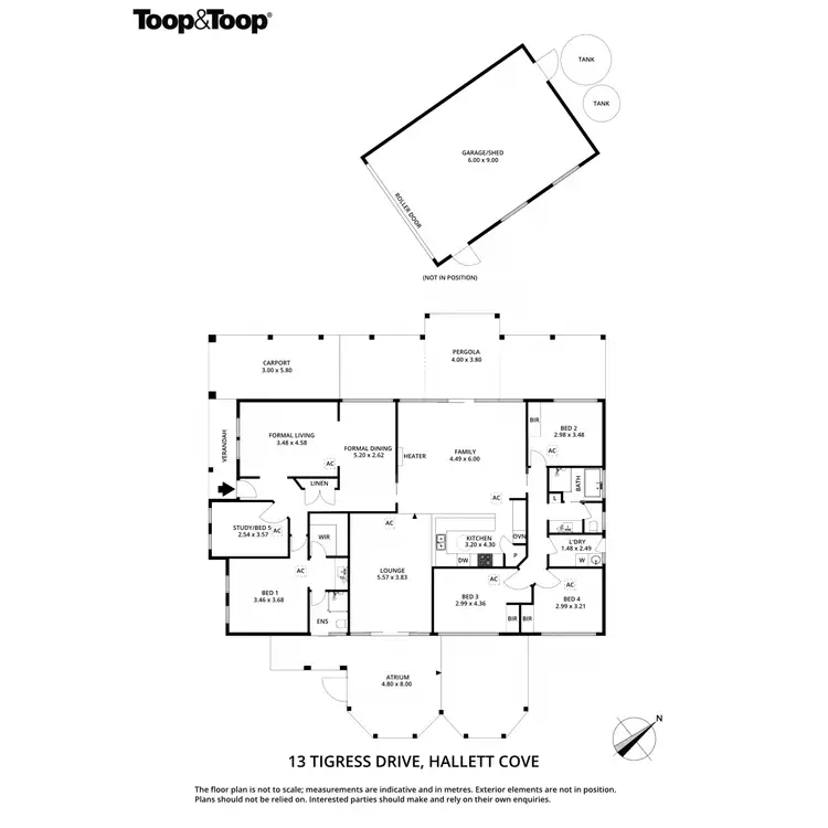 Floorplan of Homely house listing, 13 Tigress Drive, Hallett Cove SA 5158