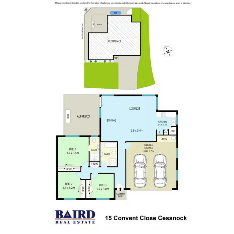 Floorplan of Homely house listing, 15 Convent Close, Cessnock NSW 2325