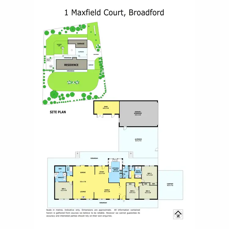 Floorplan of Homely house listing, 1 Maxfield Court, Broadford VIC 3658
