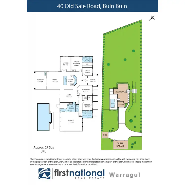 Floorplan of Homely house listing, 40 Old Sale Road, Buln Buln VIC 3821