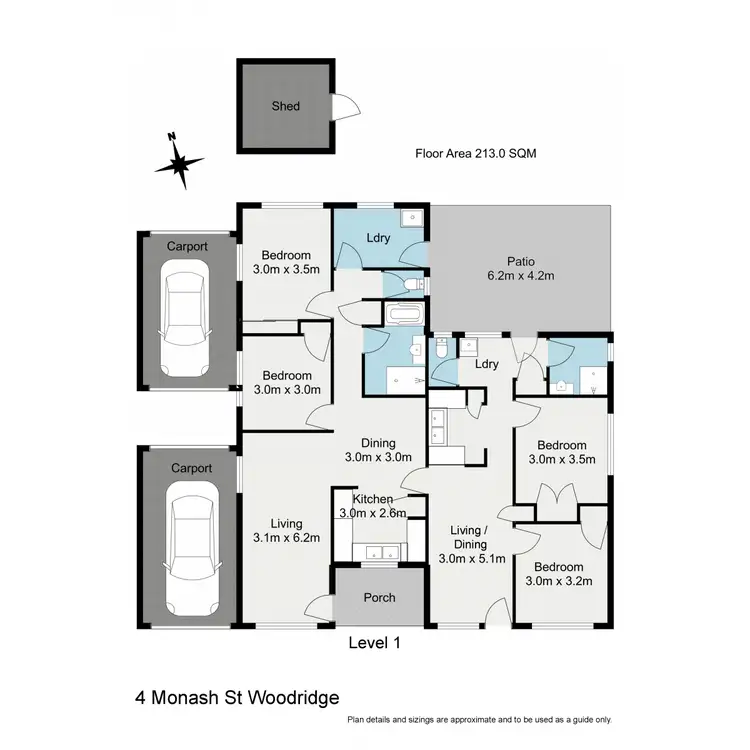 Floorplan of Homely house listing, 4 Monash Street, Woodridge QLD 4114