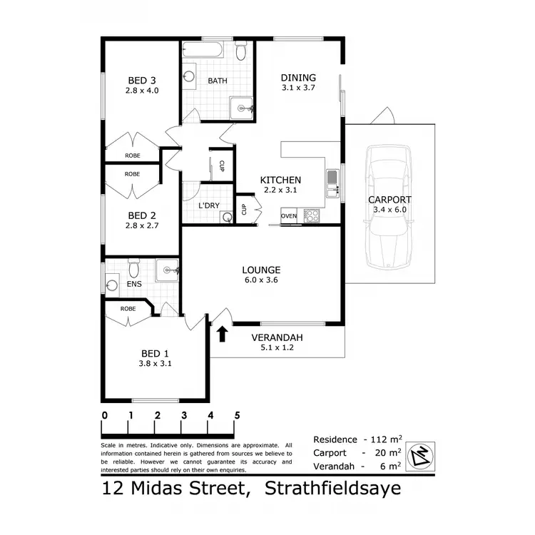 Floorplan of Homely house listing, 12 Midas Street, Strathfieldsaye VIC 3551
