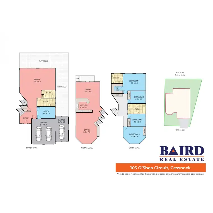 Floorplan of Homely house listing, 103 O'Shea Circuit, Cessnock NSW 2325
