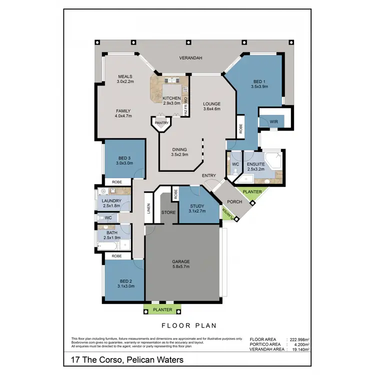 Floorplan of Homely house listing, 17 The Corso, Pelican Waters QLD 4551