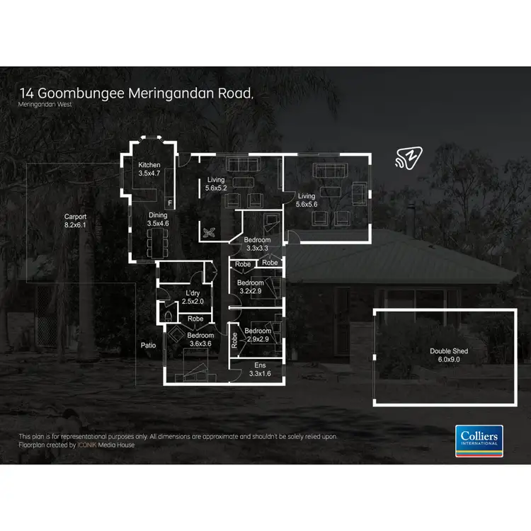 Floorplan of Homely house listing, 14 Goombungee Meringandan Road, Meringandan West QLD 4352