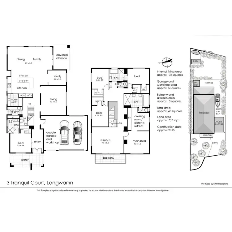 Floorplan of Homely house listing, 3 Tranquil Court, Langwarrin VIC 3910
