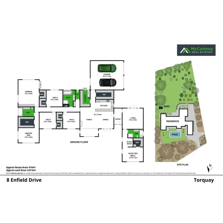Floorplan of Homely house listing, 8 Enfield Drive, Torquay VIC 3228
