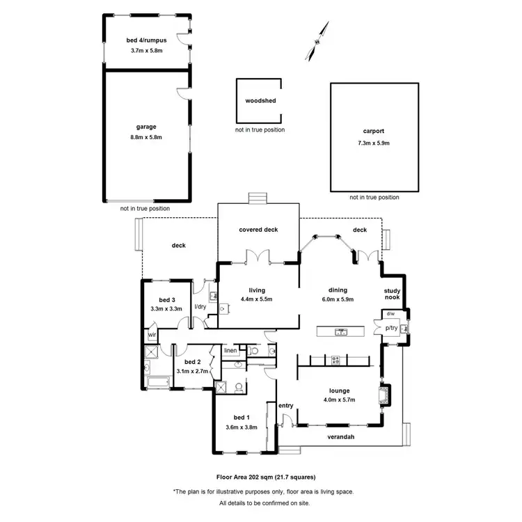 Floorplan of Homely house listing, 1 Margaret Road, Avonsleigh VIC 3782
