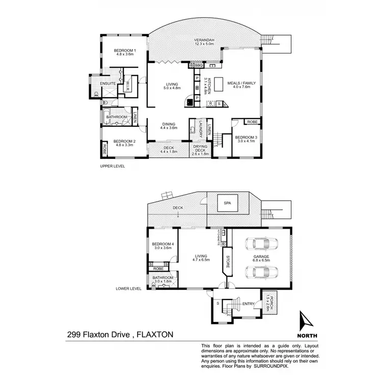 Floorplan of Homely house listing, 299 Flaxton Drive, Flaxton QLD 4560
