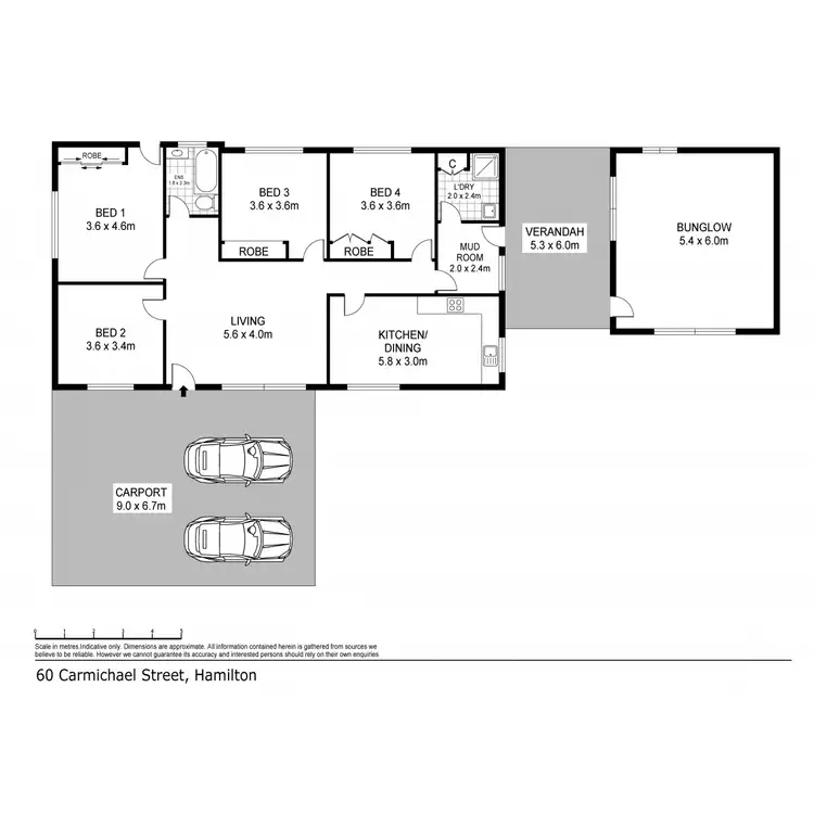 Floorplan of Homely house listing, 60 Carmichael Street, Hamilton VIC 3300