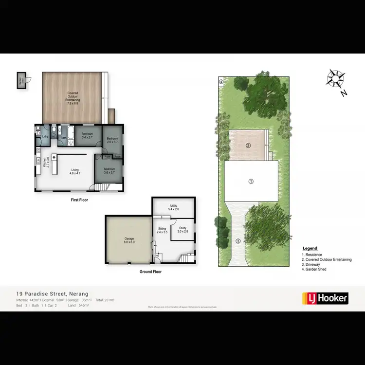 Floorplan of Homely house listing, 19 Paradise Street, Nerang QLD 4211