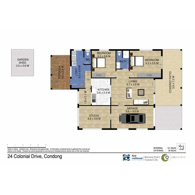Floorplan of Homely house listing, 24 Colonial Drive, Condong NSW 2484