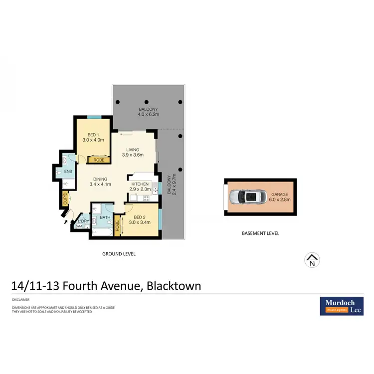 Floorplan of Homely apartment listing, 14/11-13 Fourth Avenue, Blacktown NSW 2148