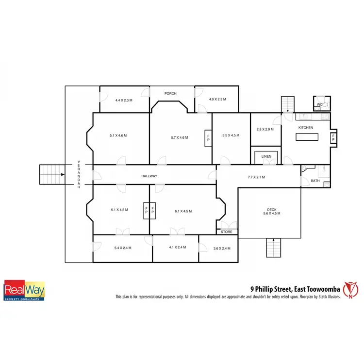 Floorplan of Homely house listing, 9 Phillip Street, East Toowoomba QLD 4350