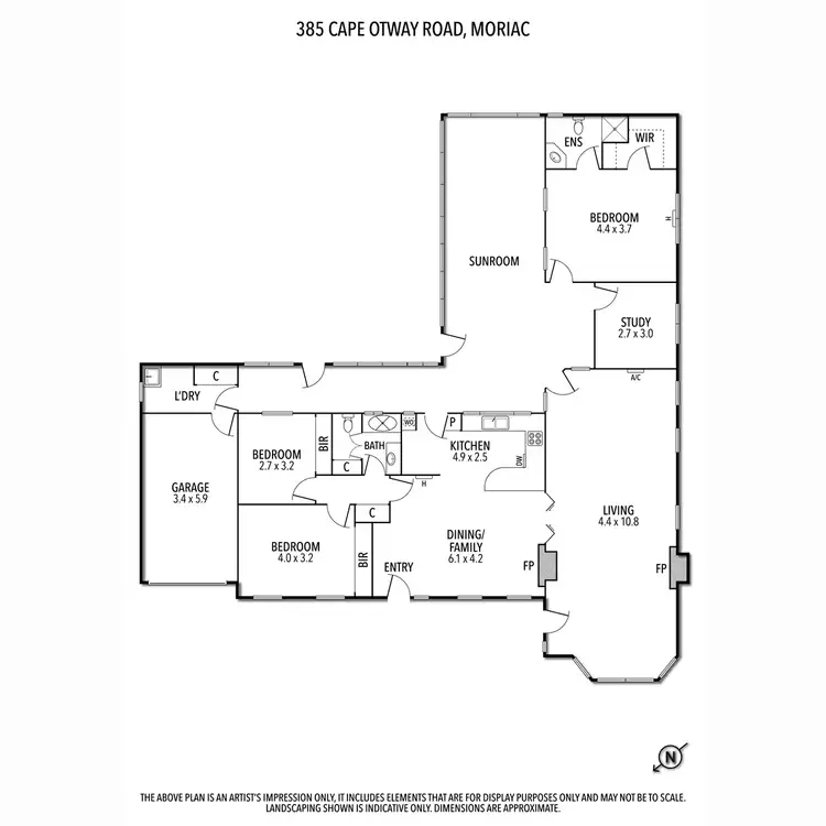 Floorplan of Homely rural property listing, 385 Cape Otway Road, Moriac VIC 3240