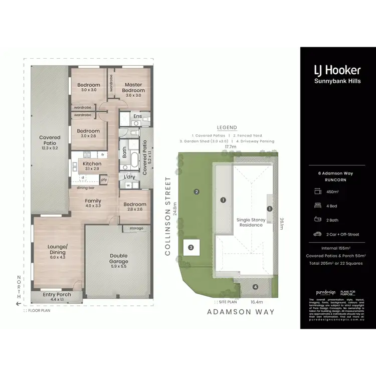 Floorplan of Homely house listing, 6 Adamson Way, Runcorn QLD 4113