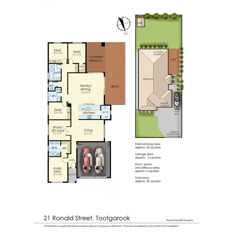 Floorplan of Homely house listing, 21 Ronald Street, Tootgarook VIC 3941