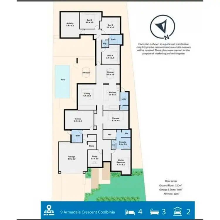 Floorplan of Homely house listing, 9 Armadale Crescent, Coolbinia WA 6050