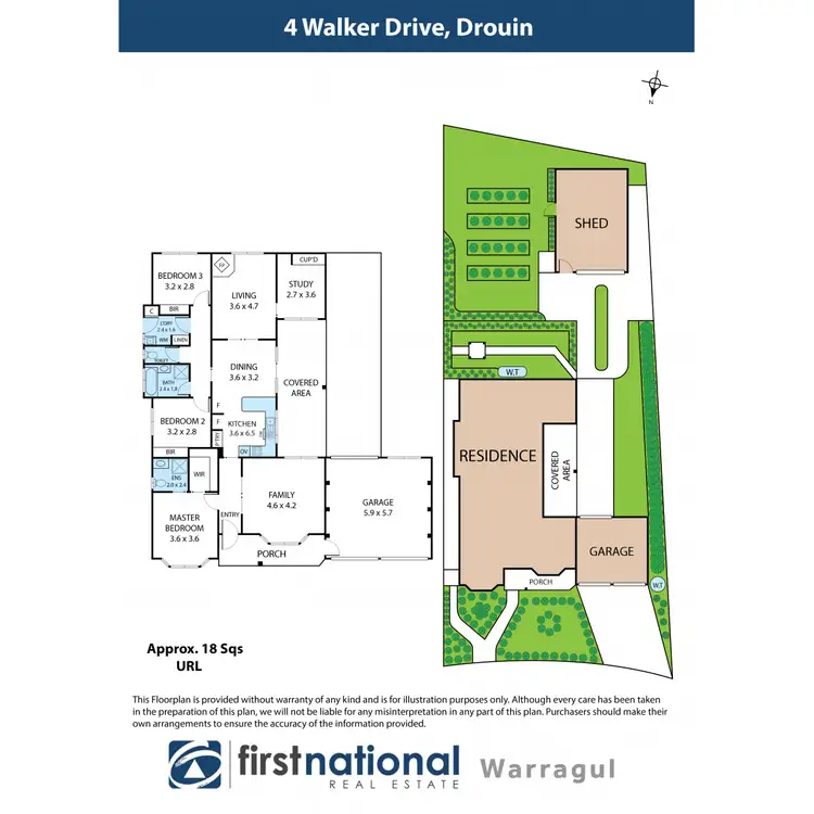 Floorplan of Homely house listing, 4 Walker Drive, Drouin VIC 3818