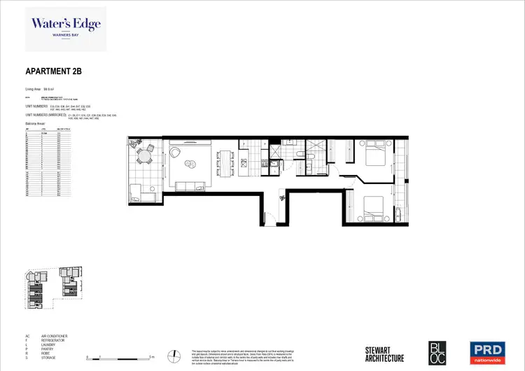 Floorplan of Homely apartment listing, E21/482-488 The Esplanade, Warners Bay NSW 2282