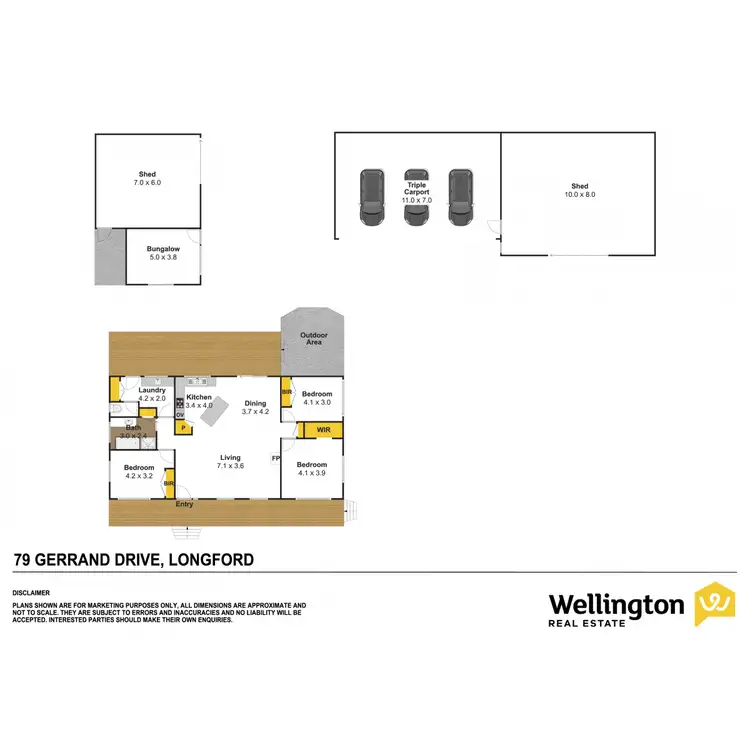 Floorplan of Homely house listing, 79 Gerrand Drive, Longford VIC 3851