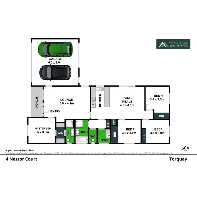 Floorplan of Homely house listing, 4 Nestor Court, Torquay VIC 3228