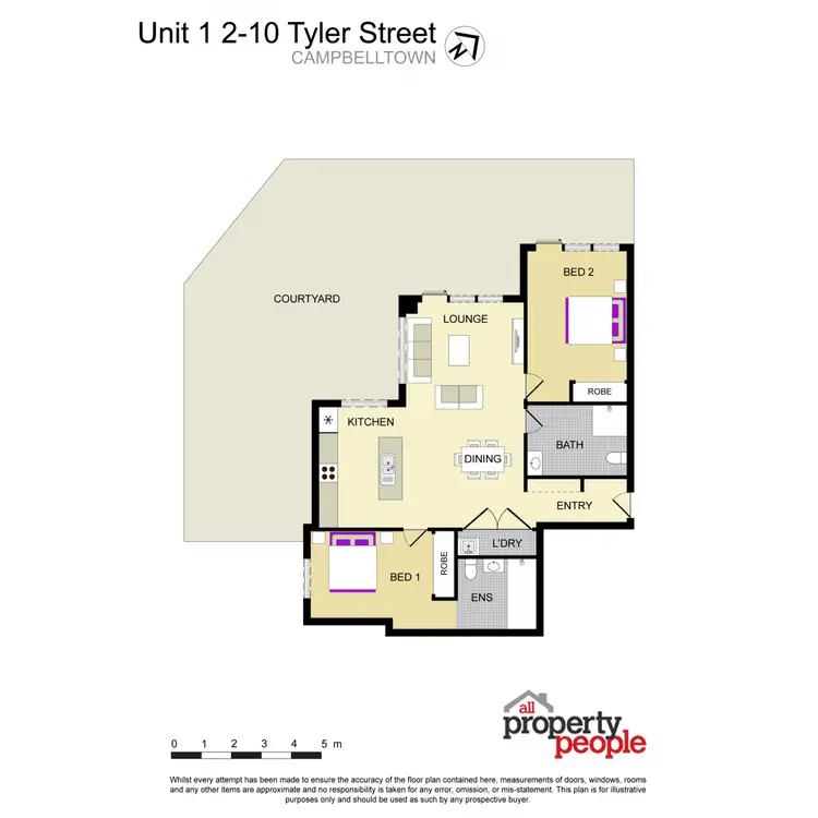 Floorplan of Homely unit listing, 1/2-10 Tyler Street, Campbelltown NSW 2560