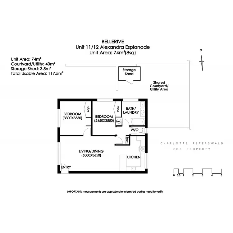 Floorplan of Homely unit listing, 11/12 Alexandra Esplanade, Bellerive TAS 7018