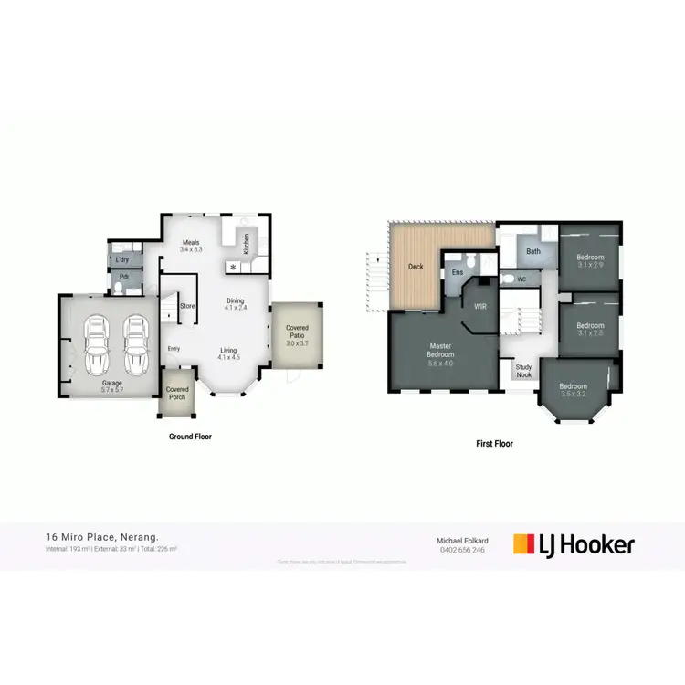 Floorplan of Homely house listing, 16 Miro Place, Nerang QLD 4211