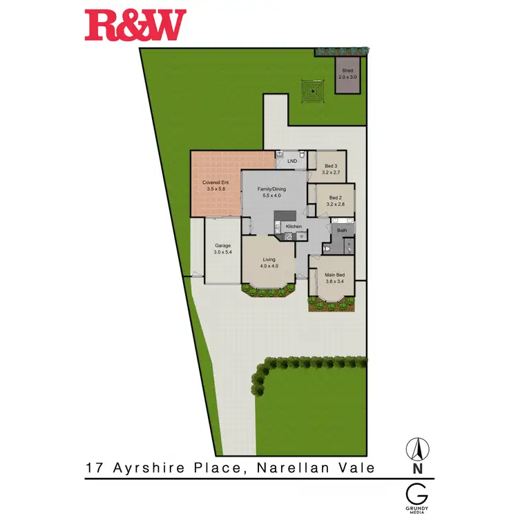 Floorplan of Homely house listing, 17 Ayrshire Place, Narellan Vale NSW 2567