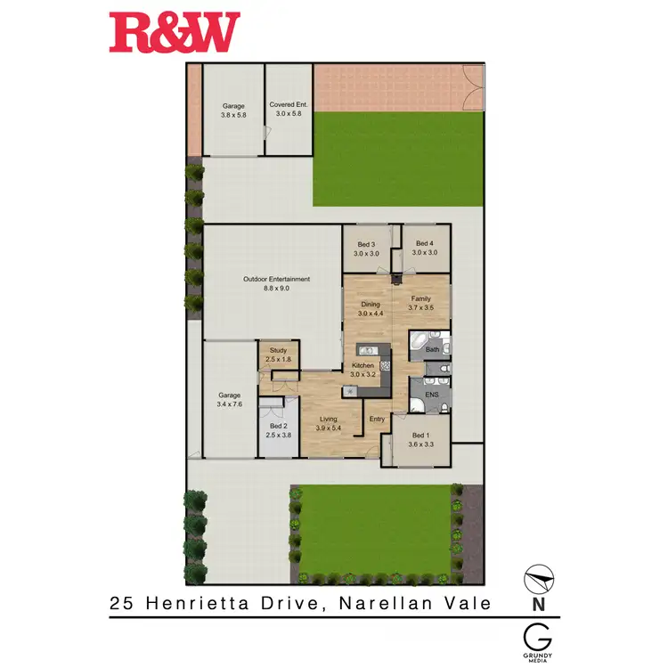 Floorplan of Homely house listing, 25 Henrietta Drive, Narellan Vale NSW 2567