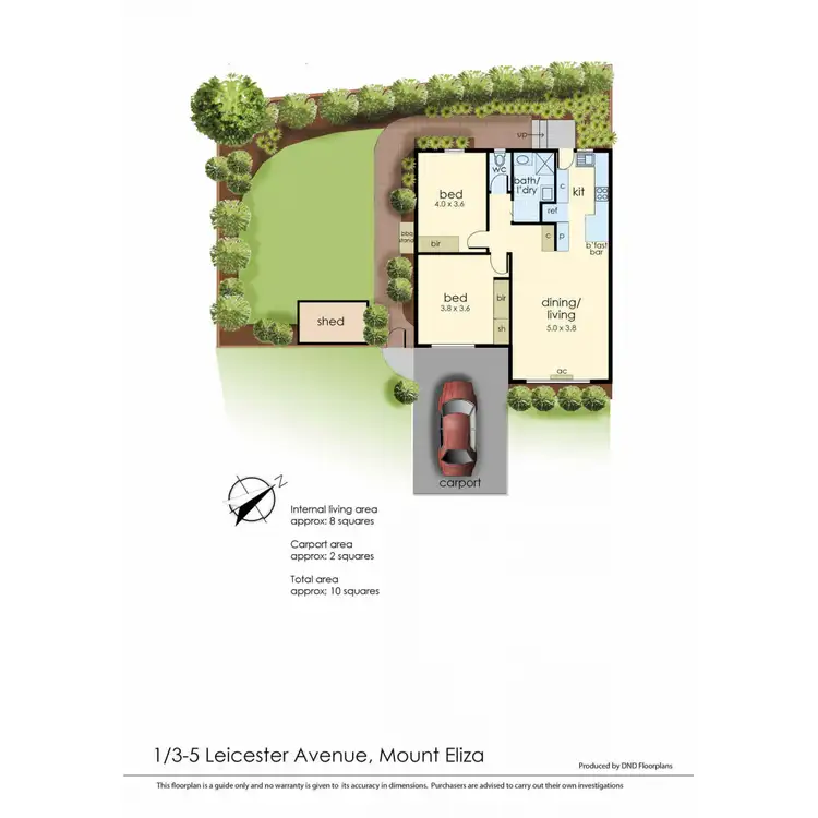 Floorplan of Homely unit listing, 1/3-5 Leicester Avenue, Mount Eliza VIC 3930