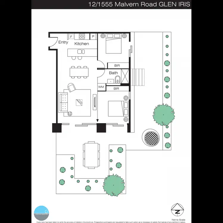 Floorplan of Homely apartment listing, 12/1555-1559 Malvern Road, Glen Iris VIC 3146