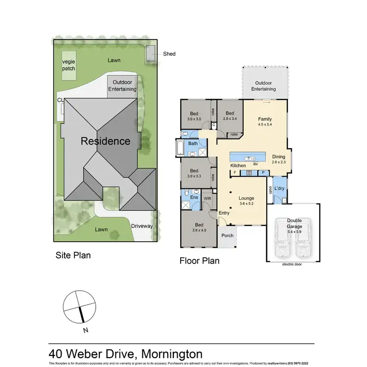Floorplan of Homely house listing, 40 Weber Drive, Mornington VIC 3931