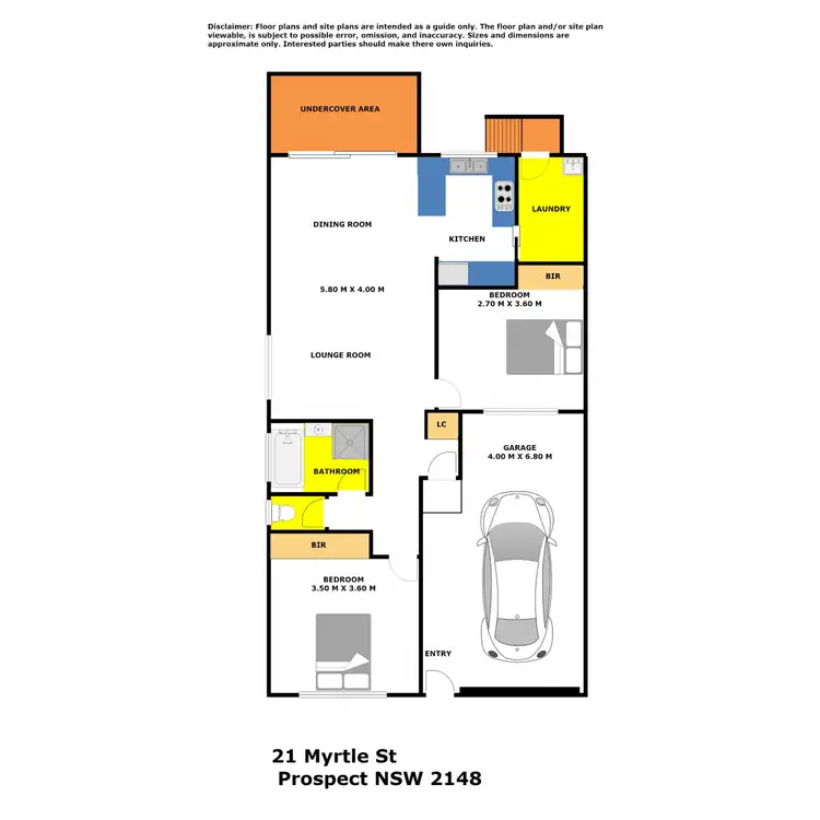 Floorplan of Homely villa listing, 21/1 Myrtle Street, Prospect NSW 2148