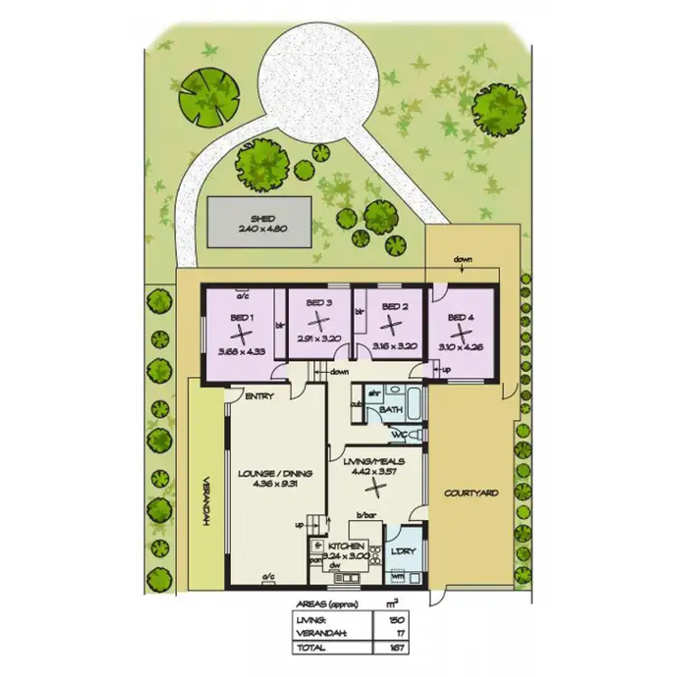 Floorplan of Homely house listing, 43 McGowan Road, Para Hills SA 5096