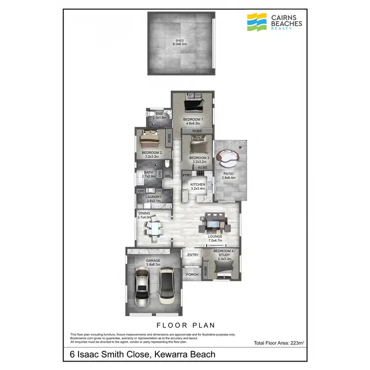 Floorplan of Homely house listing, 6 Isaac Smith Close, Kewarra Beach QLD 4879