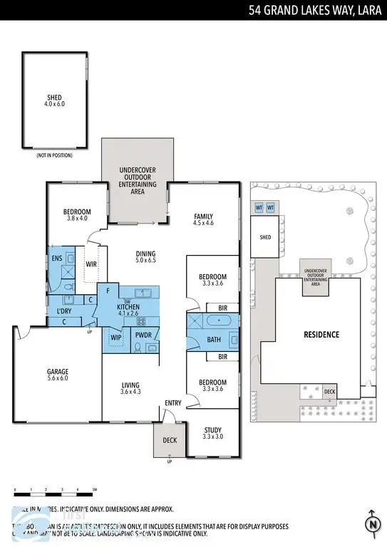 Floorplan of Homely house listing, 54 Grandlakes Way, Lara VIC 3212