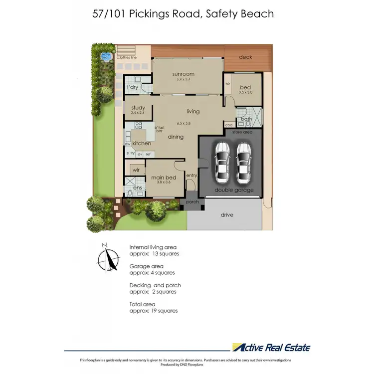 Floorplan of Homely retirement listing, 57/101 Pickings Road, Safety Beach VIC 3936