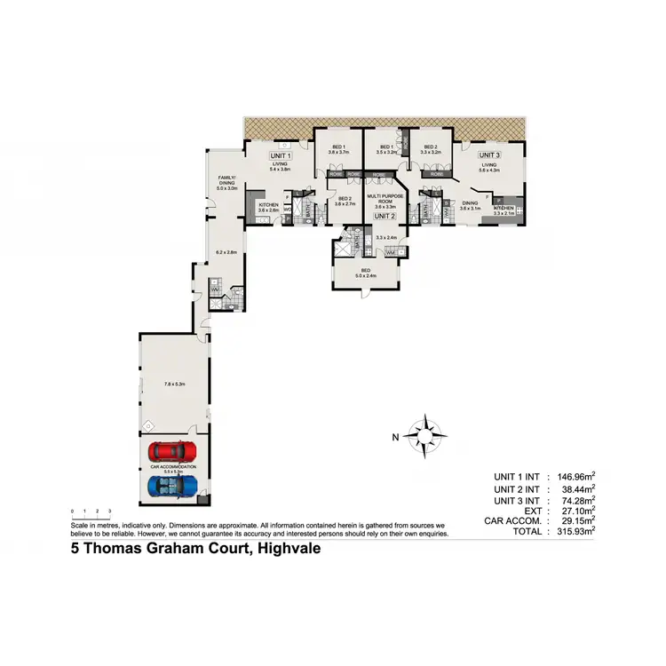 Floorplan of Homely house listing, 5 Thomas Graham Court, Highvale QLD 4520