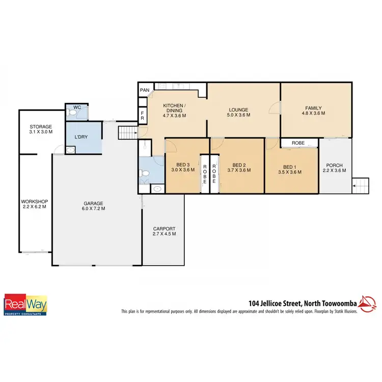 Floorplan of Homely house listing, 104 Jellicoe Street, North Toowoomba QLD 4350